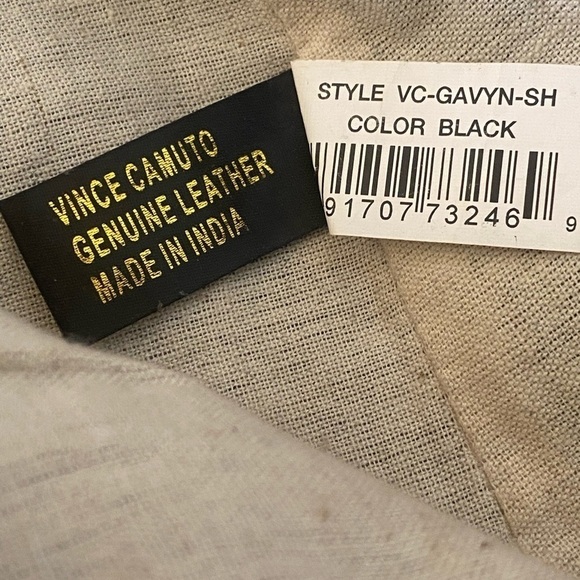 VINCE CAMUTO Maxi Black Leather Hobo Shoulder Bag 14” x 12” - Picture 5 of 16